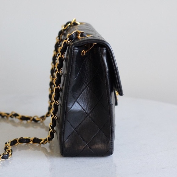 Vintage Chanel / Black Lambskin
20cm Square with 24k Gold
Hardware - Picture 5 of 14